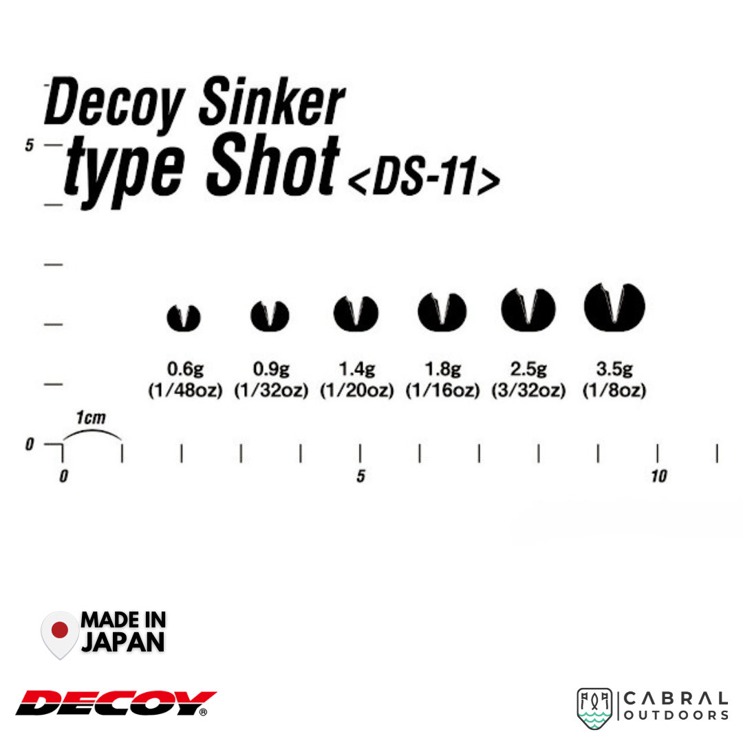 Decoy DS-11 Sinker Type Shot | 1.8g-3.5g  sinker  Decoy  Cabral Outdoors  
