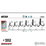 Decoy Y-S81P Pro Pack Treble Hook | #6-#1/0 | Bulk Qty