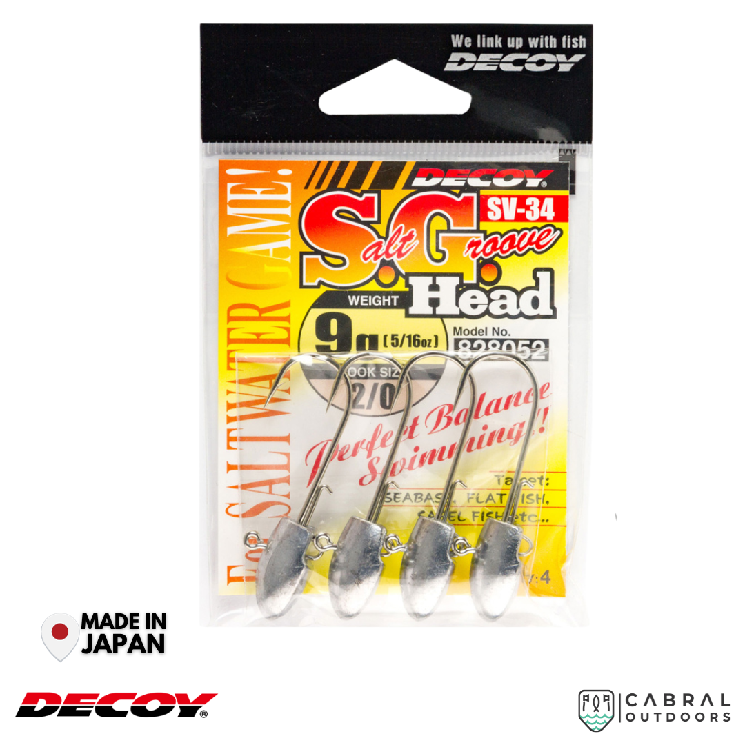 Decoy SV-34 S.G. Head | #1/0-#4/0 | 7g-21g  Jig Head  Decoy  Cabral Outdoors  