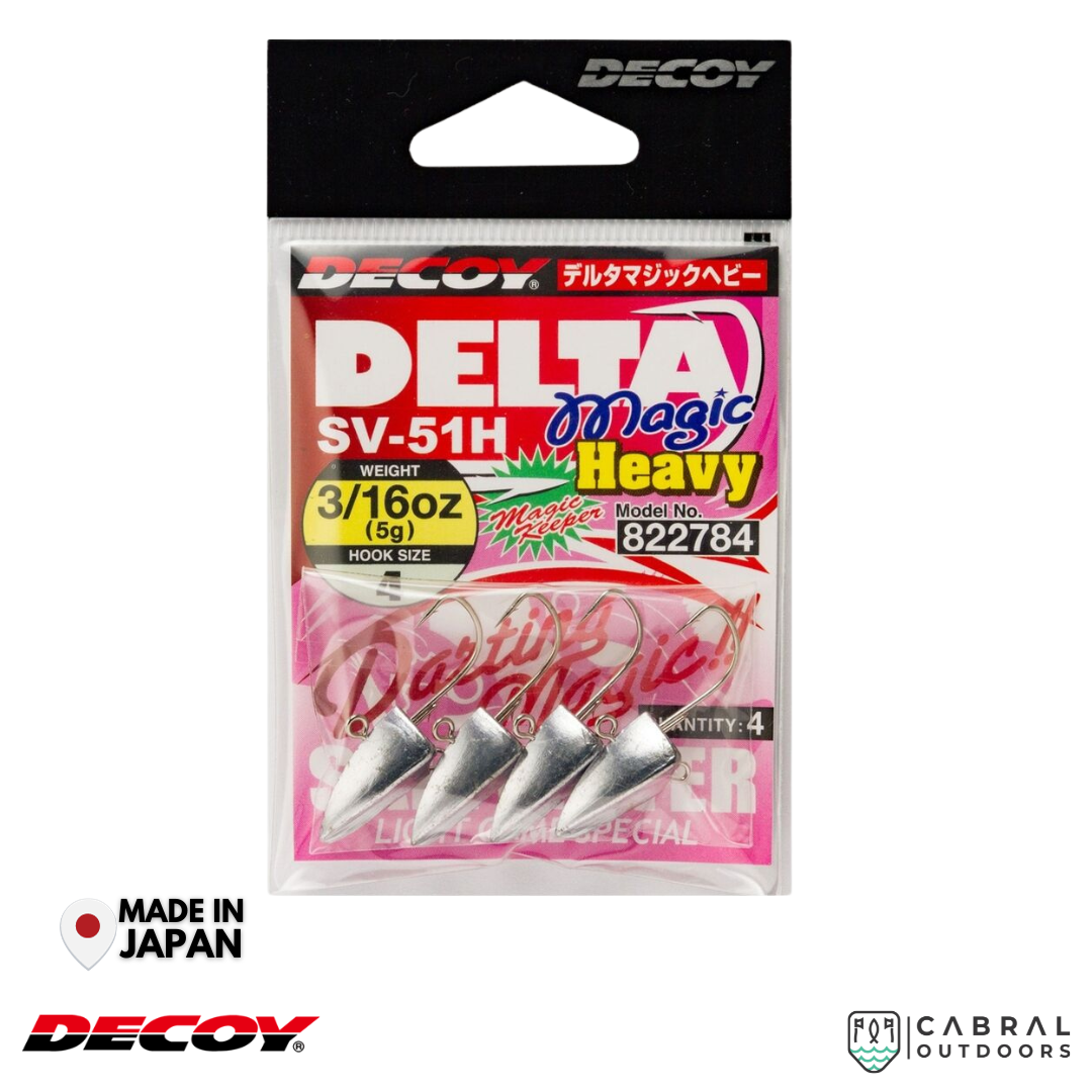 Decoy SV-51H Delta Magic Heavy | #3-#6 | 3.5g-7g  Jig Head  Decoy  Cabral Outdoors  