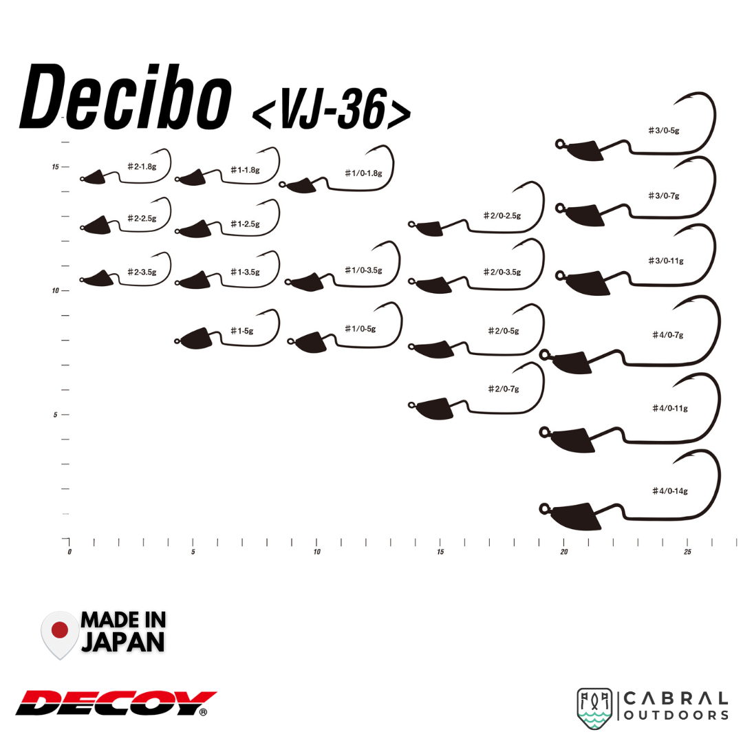 Decoy VJ-36 Decibo Jighead | #1-#3/0 | 5g-11g