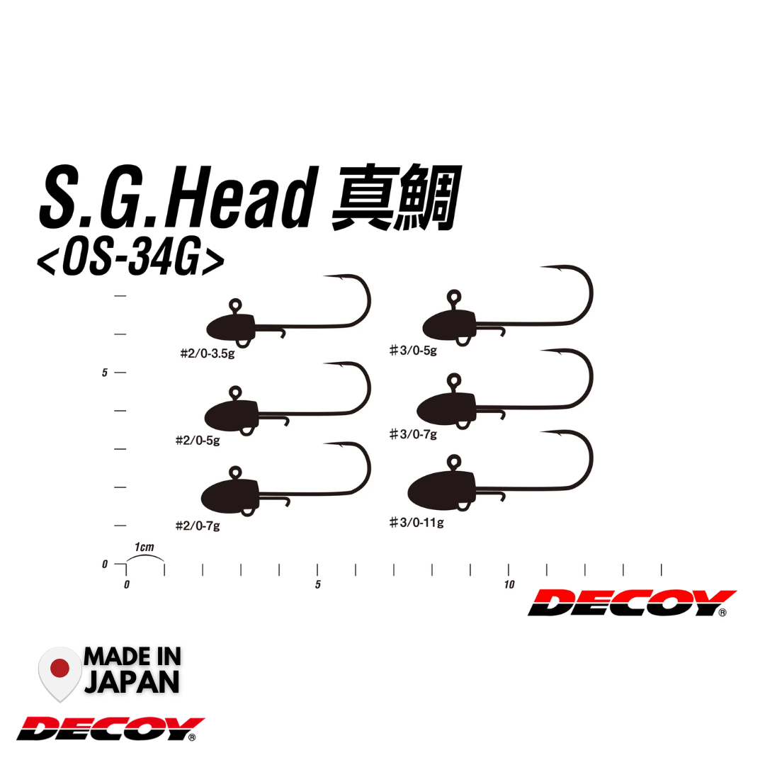 Decoy OS-34G S.G. Head Madai | 3.5g-11g