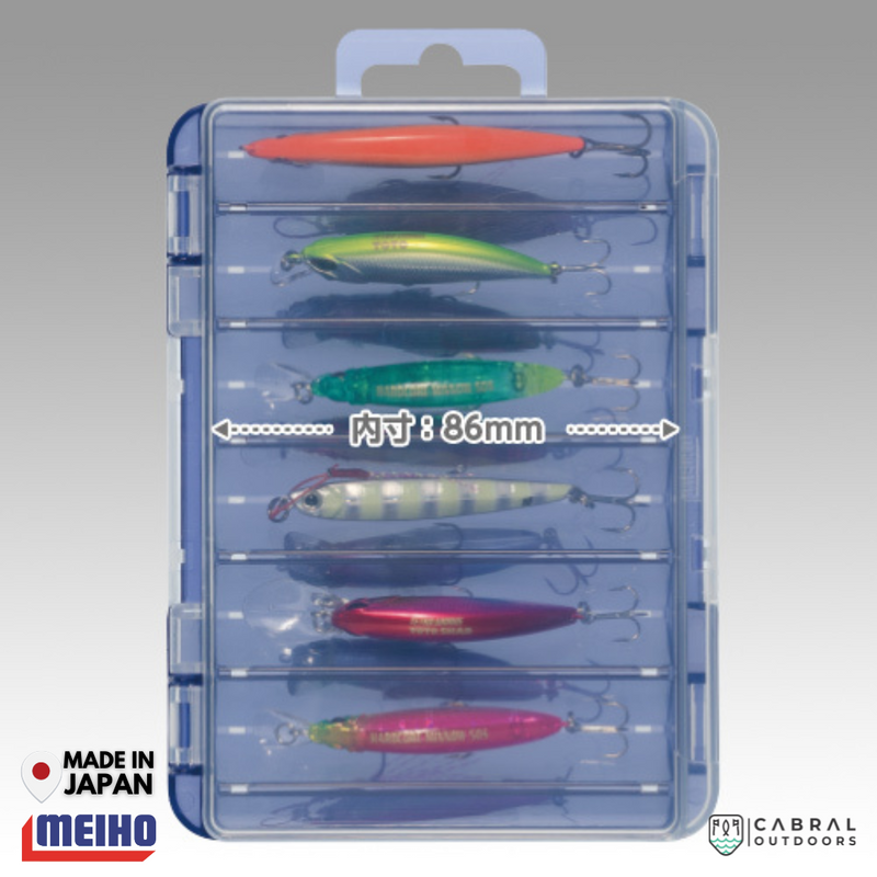 Meiho Reversible F-86 | 10 Compartments Tackle Box
