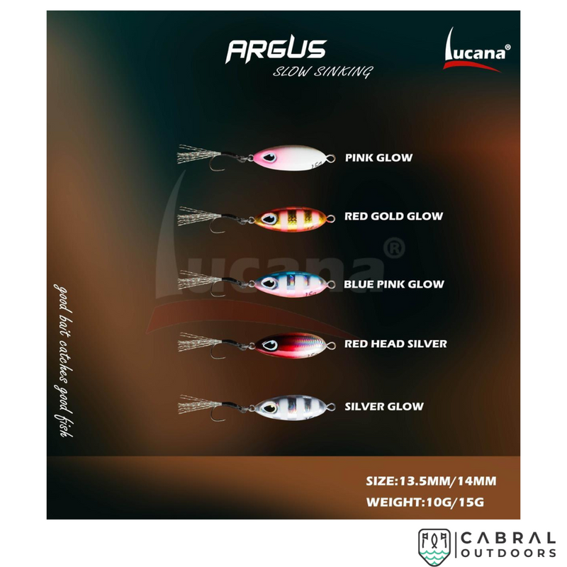 Lucana Argus Slow Sinking Jig |10g-15g | 13.5mm-14mm