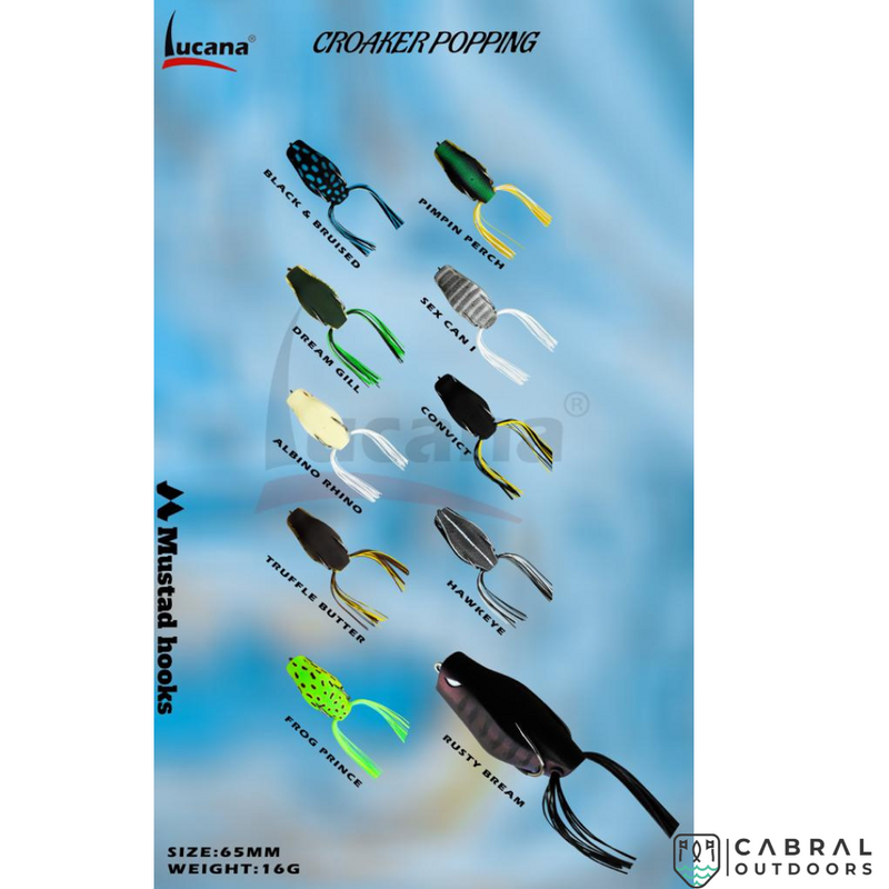 Lucana Croaker Popping Frog | 65mm | 16g