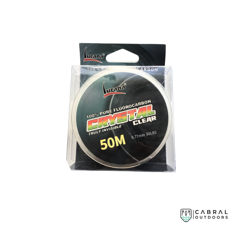 Lucana Crystal Clear Fluorocarbon Leader Line, Size: 60 - 80lb, Cabral  Outdoors