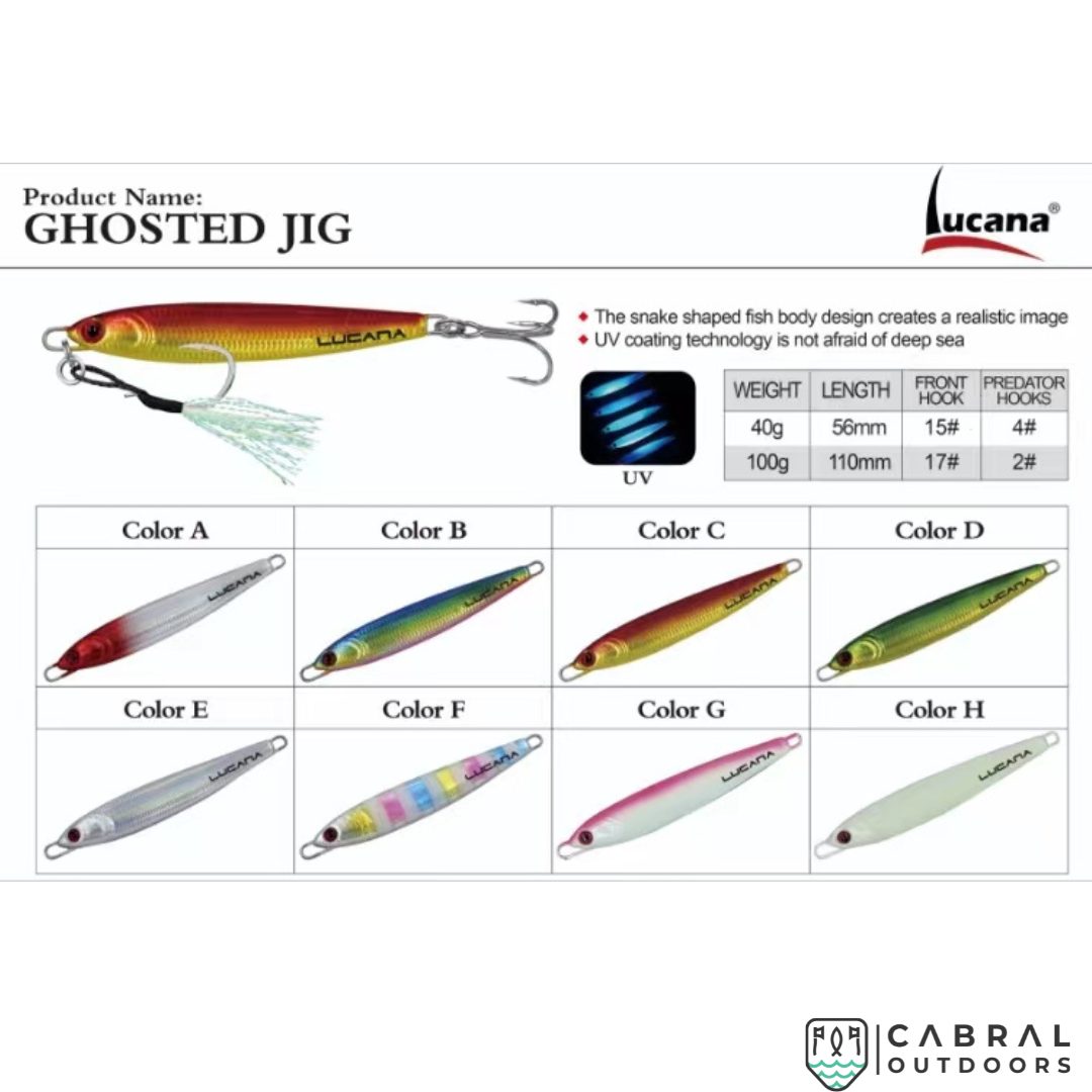 Lucana Ghosted Jig | 40-100g  Jigs  Lucana  Cabral Outdoors  