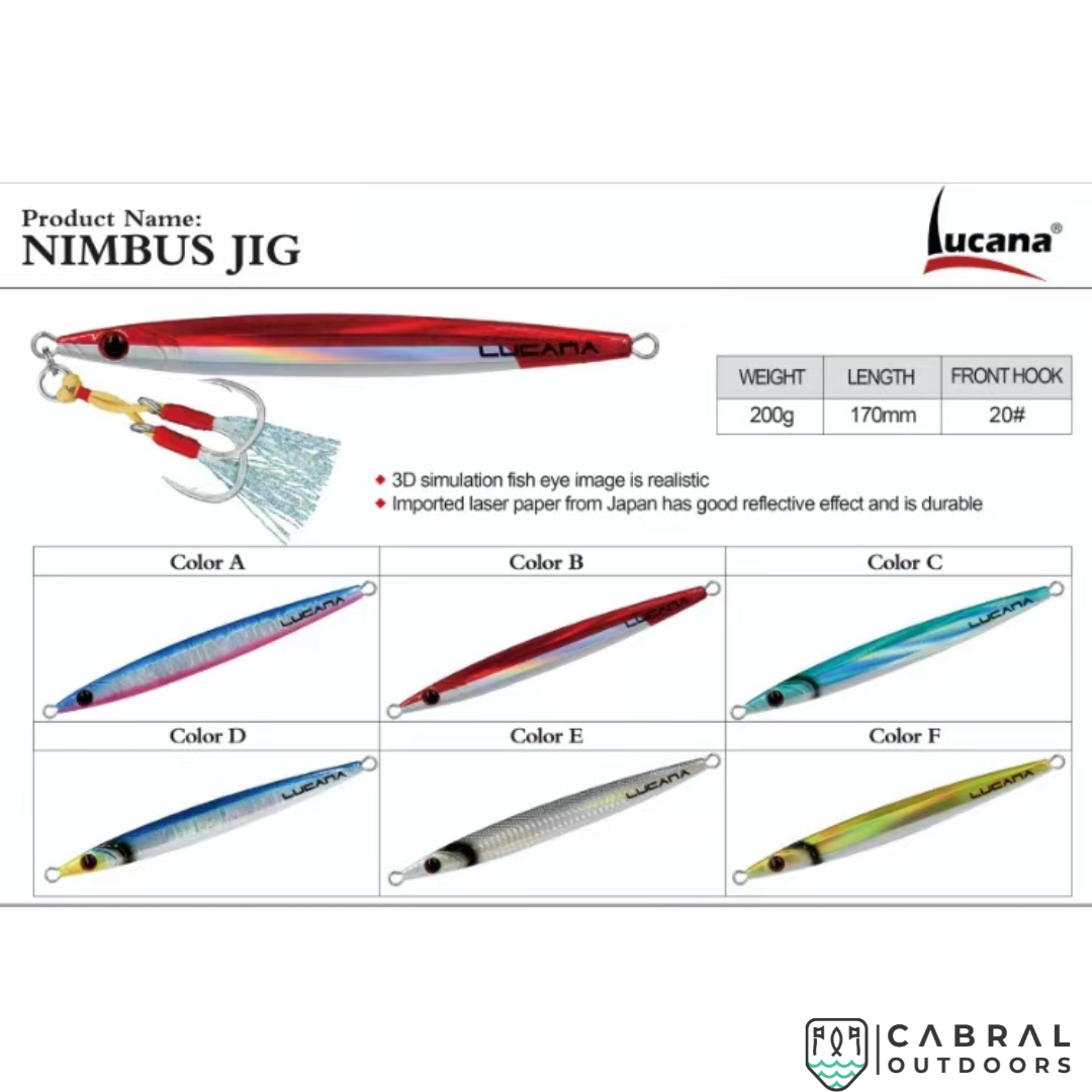 Lucana Nimbus Jig | 200g  Jigs  Lucana  Cabral Outdoors  