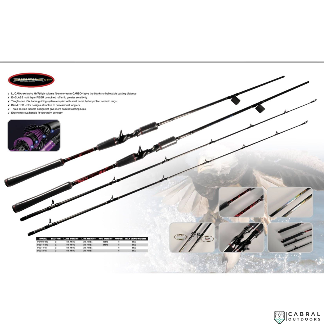 Lucana Predator 7ft Baitcasting Rod  Bait Casting Rods  Lucana  Cabral Outdoors  