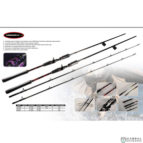 Lucana Predator 7ft-8ft Baitcasting Rod  Baitcasting Rod  Lucana  Cabral Outdoors  