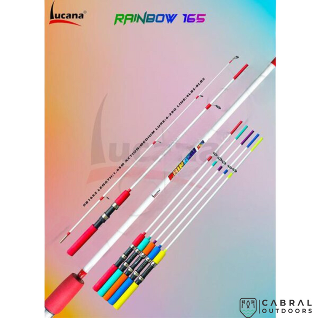 Lucana Rainbow 5.5ft Solid Spinning Rod  Spinning Rods  Lucana  Cabral Outdoors  