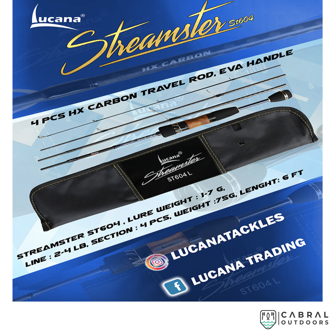 Lucana STREAMSTER ST604 UL Travel Rod