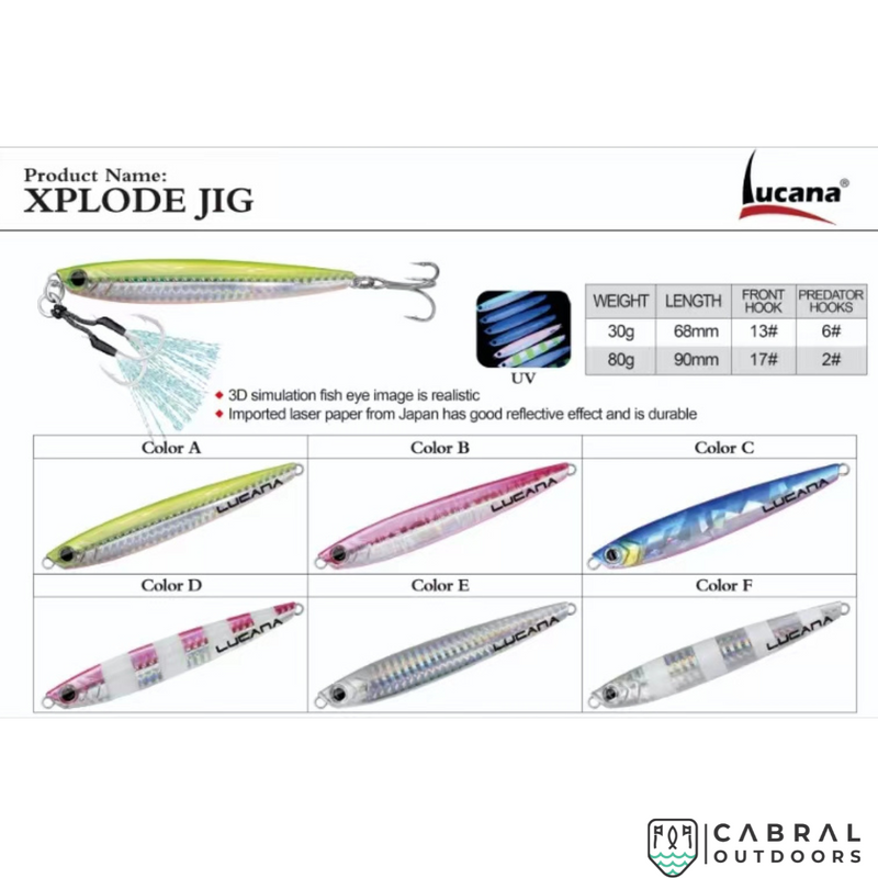 Lucana Xplode Jig | 30g-80g