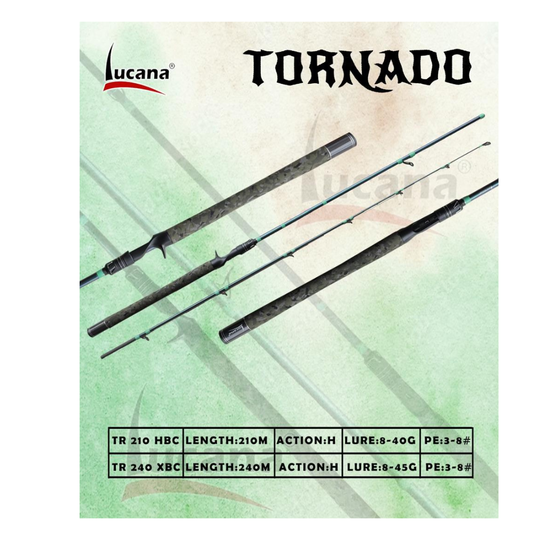 8ft baitcaster rod Lucana Tornado 7ft-8ft Baitcasting Rod | Cabral Outdoors