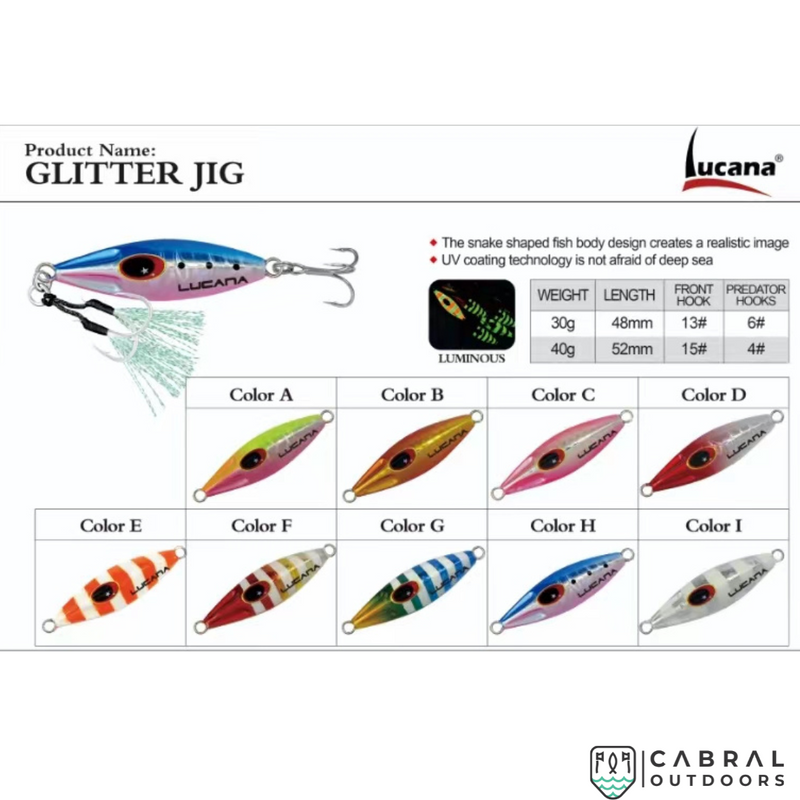 Lucana Glitter Jig | 30g-40g