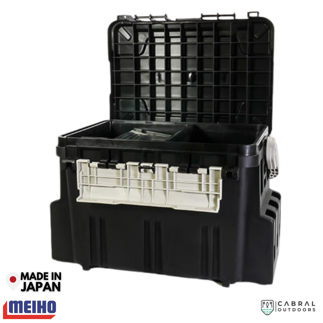 Meiho Bucket Mouth 5000 Tackle Box | Black