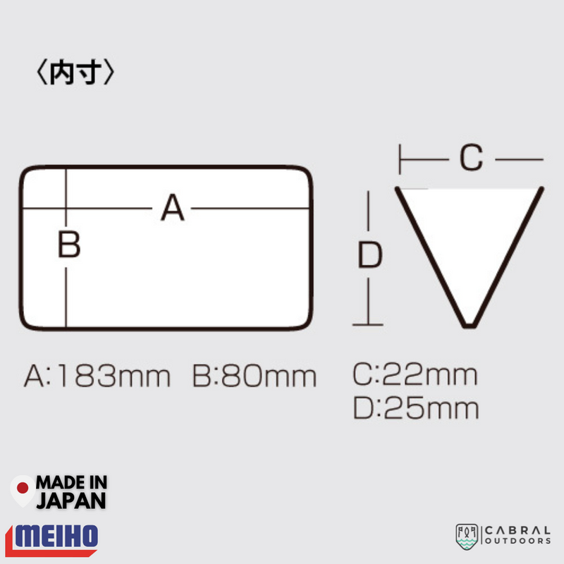 Meiho Reversible 85 | 14 Compartments Tackle Box