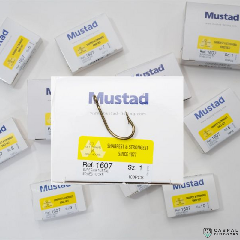 Mustad Superior Bowed Hooks 1607  |100 Pcs| Size: 1-4