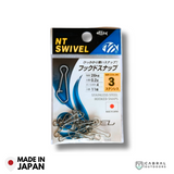 NT Stainless Steel Hooked Snaps | Size: 2-5  Snap  NT Swivel  Cabral Outdoors  