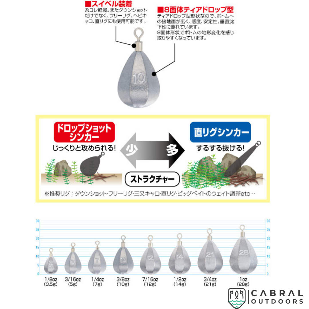 Owner Cultiva SK-11 Drop Shot Sinker | 5g-21g