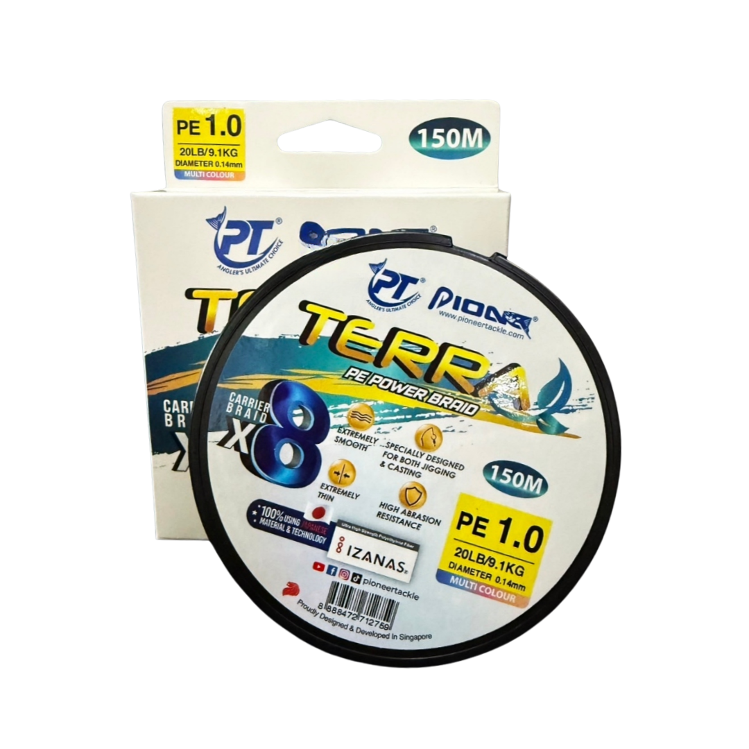 Pioneer Terra X8 300M Braid Line | 50lb