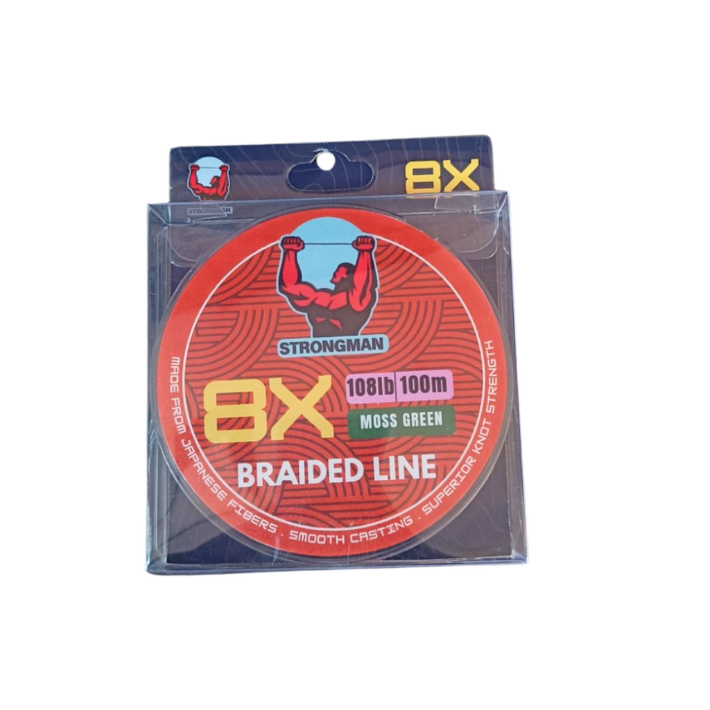 Strongman 8X Braided Line | 26lb-108lb | 100-300m | Cabral