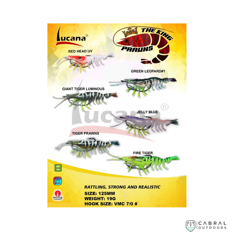 Copy of Lucana The King Prawns | 125mm | 19g  Shrimp  Lucana  Cabral Outdoors  