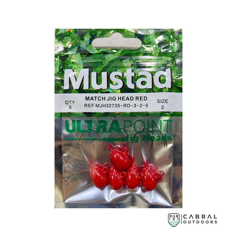 Mustad Match Jig Head Red | 2 - 4 | 3g - 5g |