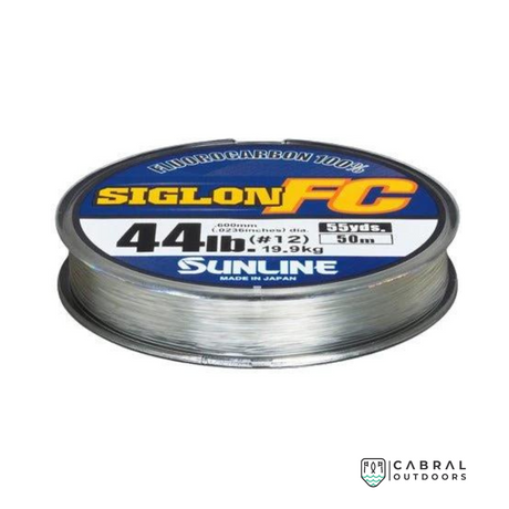 Sunline Siglon Fluorocarbon Shock Leader| 38 - 44lb | 50m  Fluorocarbon Leader  Sunline  Cabral Outdoors  