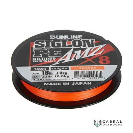 Sunline Siglon Braided Fishing Line PE AMZ X8  | 6-35lb | 150m  Braided Line  Sunline  Cabral Outdoors  