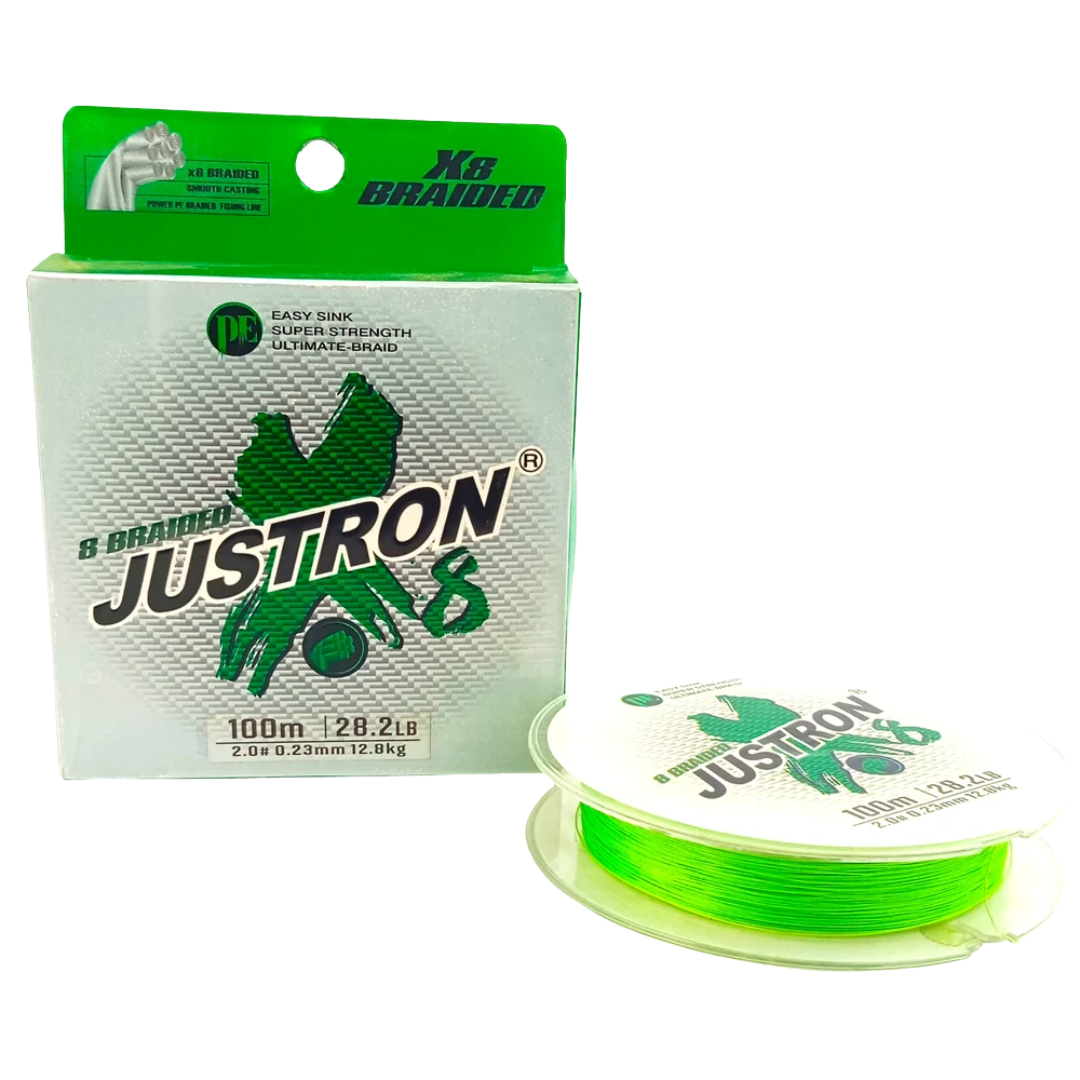 Justron 8x Braided Fishing Line – 100m