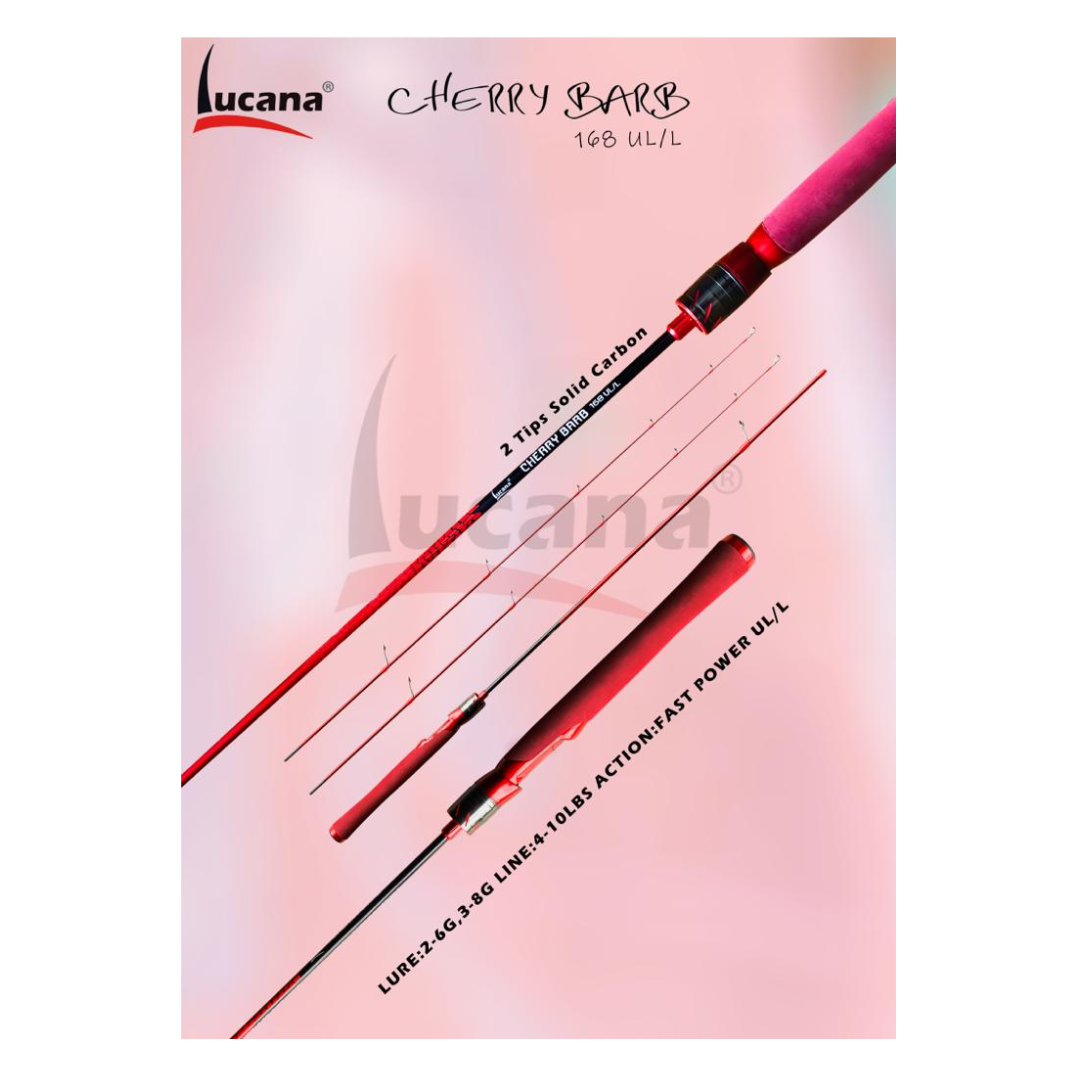 Lucana Cherry Barb 168UL Spinning Rod