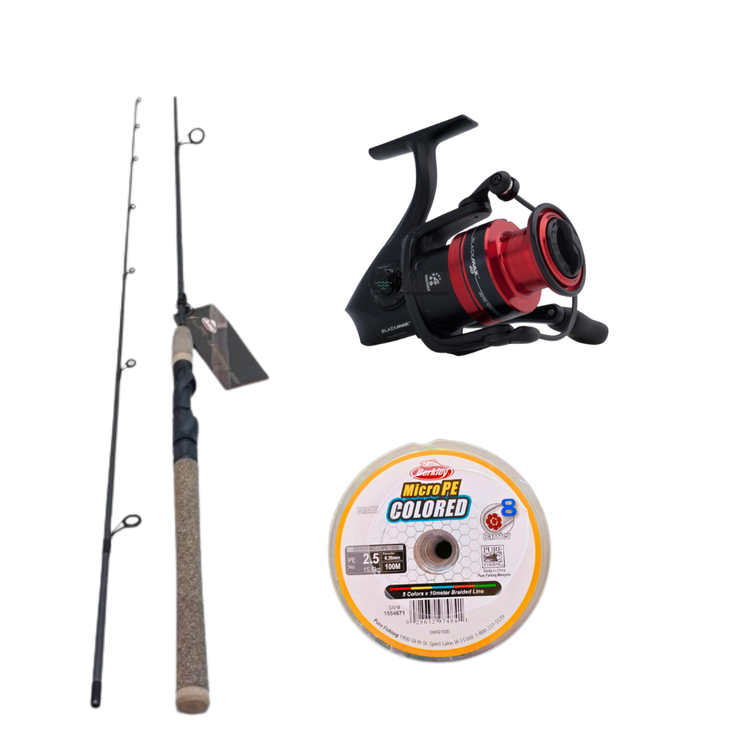 abu garcia black max vengeance combo Baitcast Fishing Combo, 6'6 inch Medium Rod, Right/Left Handed Reel A graphite frame and body Abu Garcia Max X Baitcast