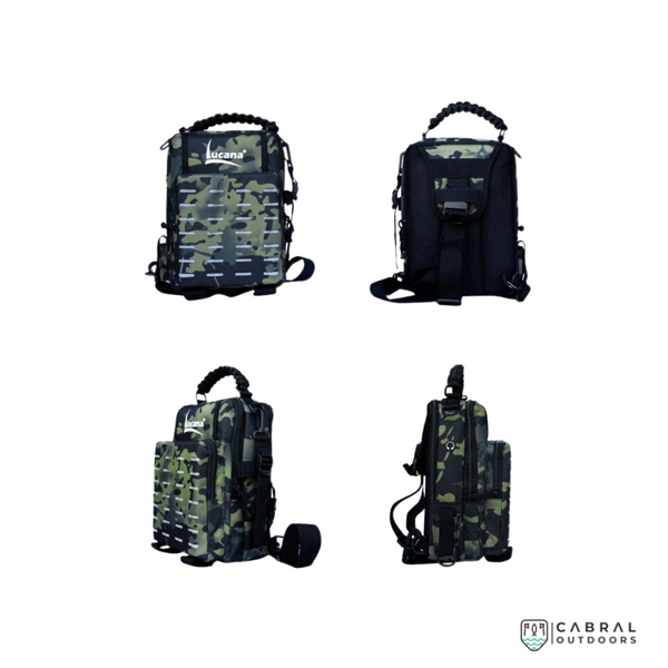 Ilure 32x39x12CM Fishing Bag Multi-Purpose Waterproof Canvas Fishing Reel  Lure Tackle Bag