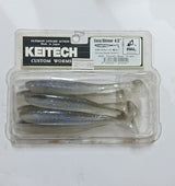 (Stock Clearance) Keitech Easy Shiner 4.5 inch Custom Worms | 6 Tails per pack
