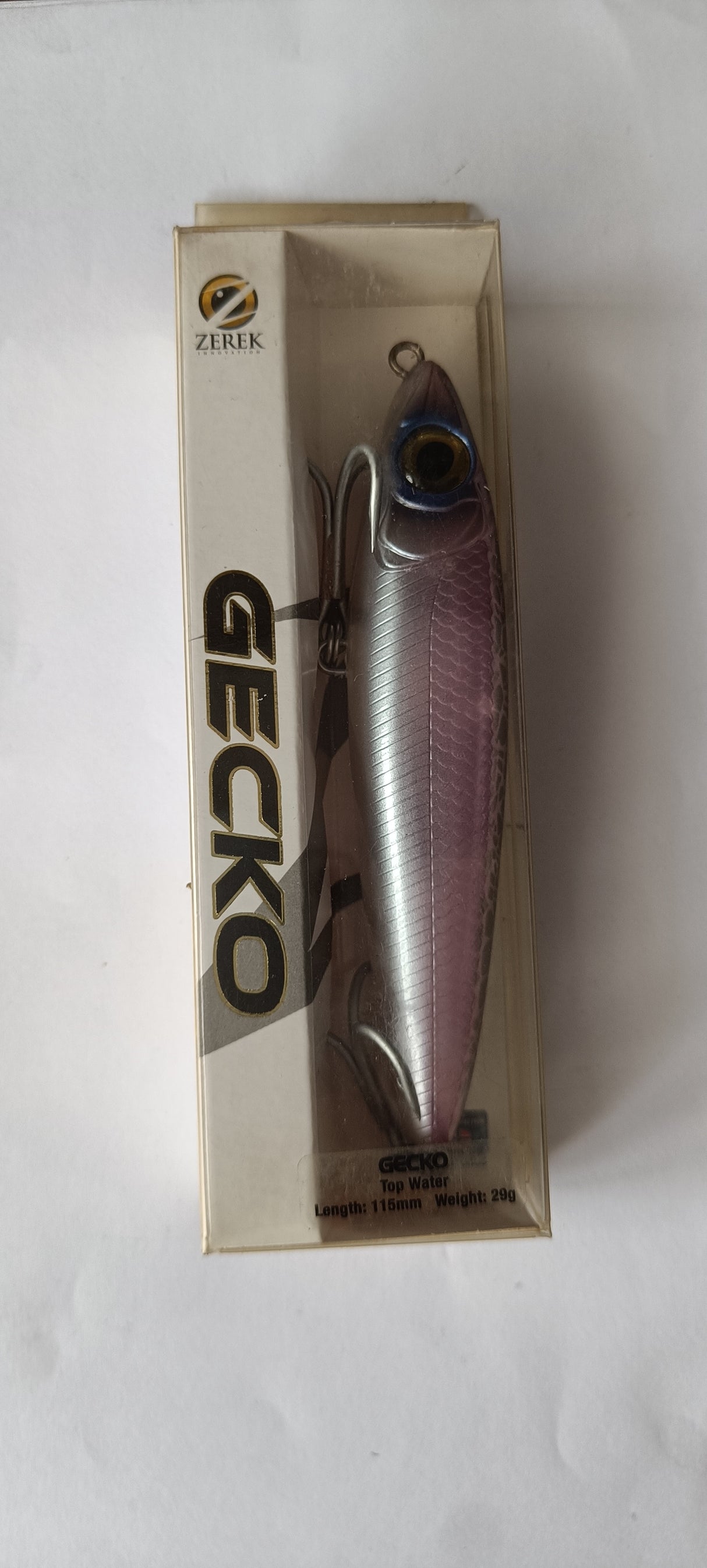 (Stock Clearance)Zerek Gecko Topwater Hard Lure | Size: 115mm | 29g