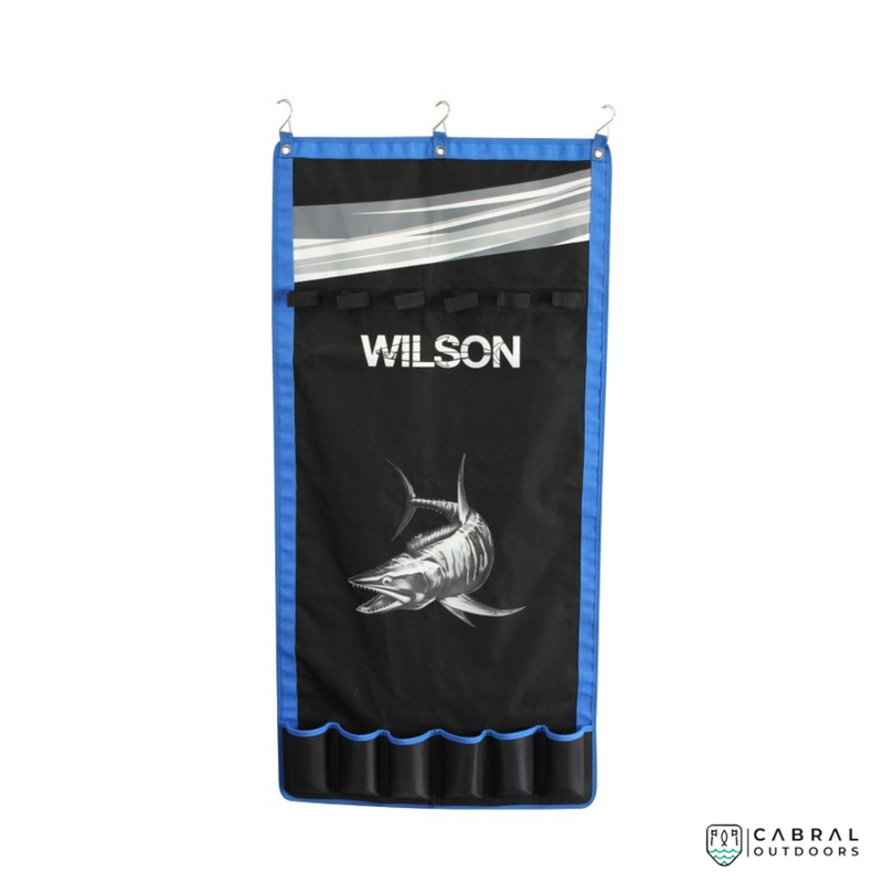 Wilson Fishing Rod Hanger-Wall Hanging Fishing Rod Holder-Holds 6 Rods or  Combos