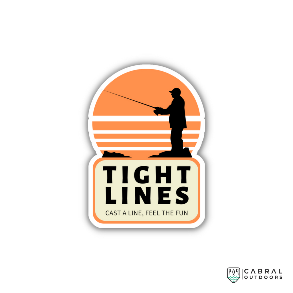 Tight Lines-4 Sticker, Cabral Outdoors