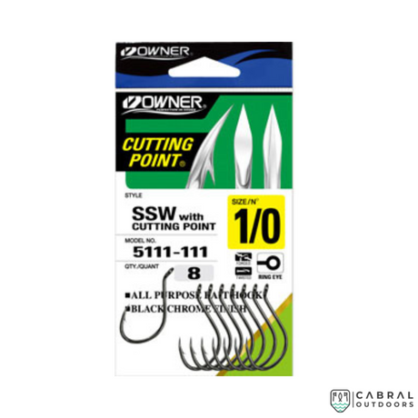 Owner 5111 SSW Cutting Point All Purpose Bait Hook | Size: 1-3/0  Hooks  Owner  Cabral Outdoors  