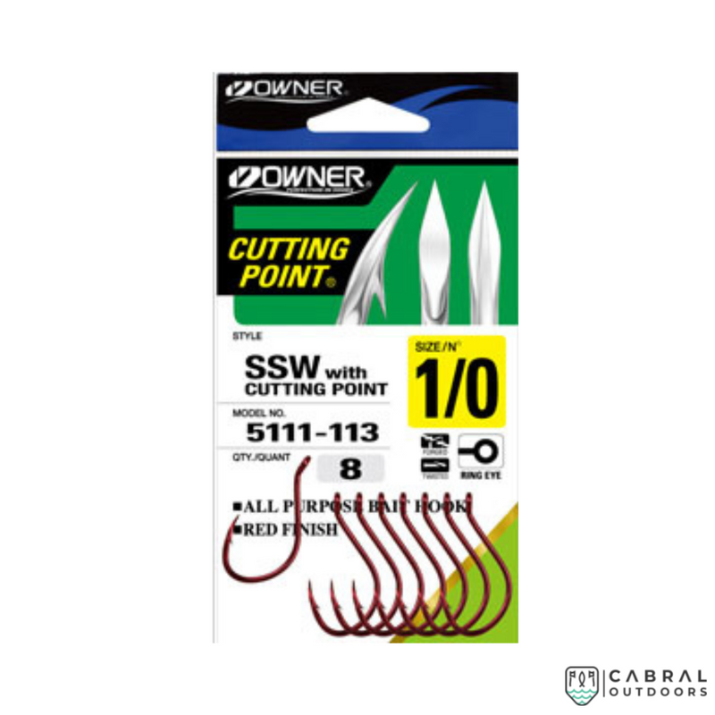 Owner 5111 SSW Hook with Cutting Point  Hooks  Owner  Cabral Outdoors  