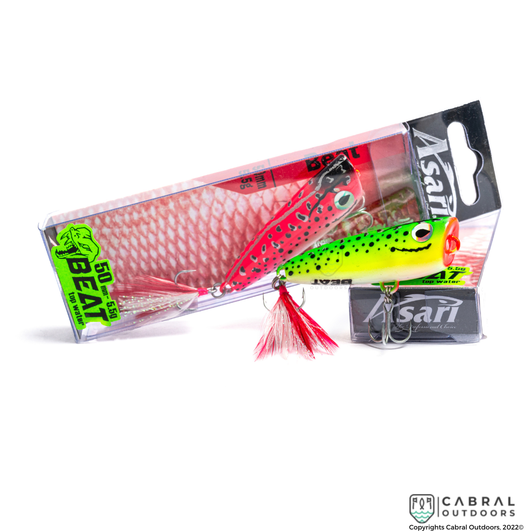 Asari Beat Popper Topwater | 50mm | 5.5g  Popper  Prohunter  Cabral Outdoors  