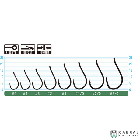 Owner Chinu with Eye Hook 50355 | Size: 3-3/0  Hooks  Owner  Cabral Outdoors  