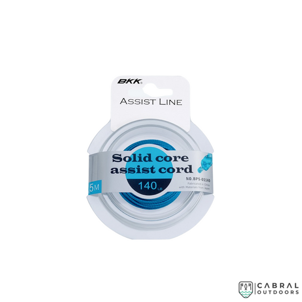 BKK Solid Core Assist Chord Braided Line  | Size:50-180lb | 4-5m  Braided Line  BKK  Cabral Outdoors  