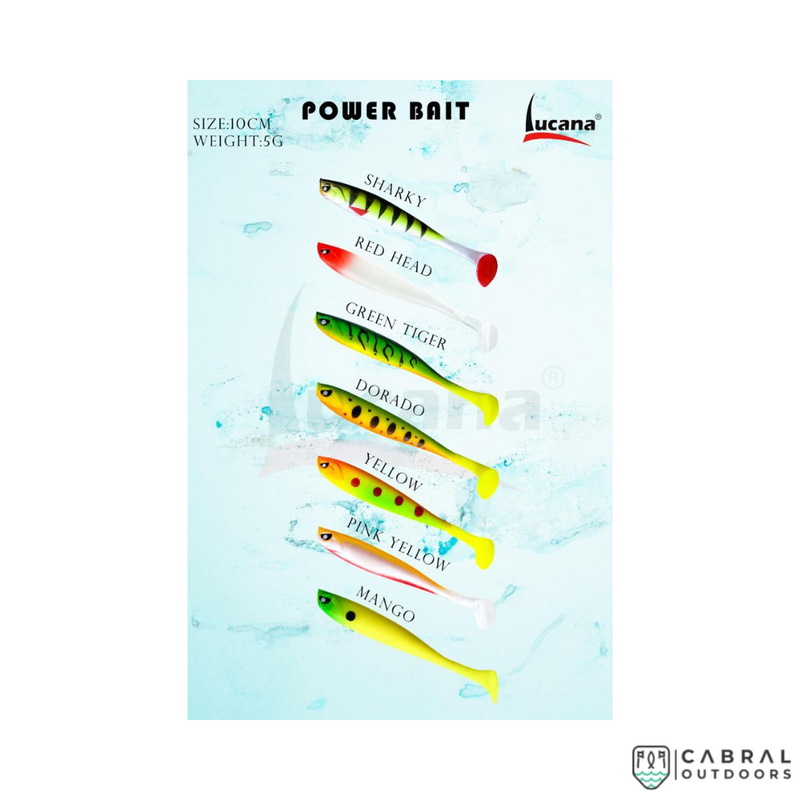 Lucana Power Bait | Size: 10cm  Paddle Tail  Lucana  Cabral Outdoors  