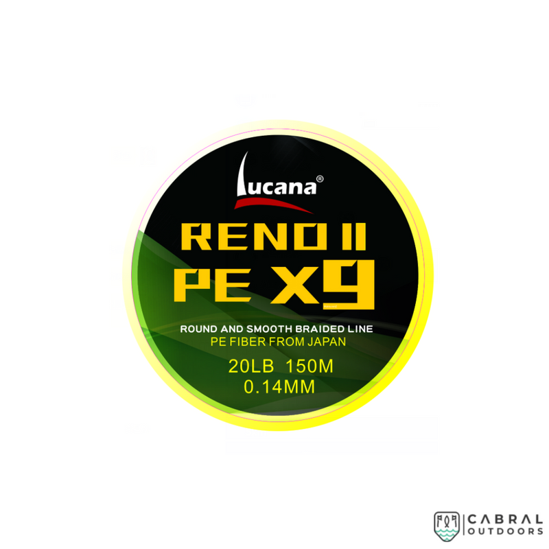 Green And Blue Copolymer Lucana Reno II PE 9X Fishing Braid 150M at Rs  900/piece in Navelim