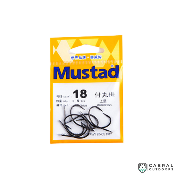 Mustad 10757 SP BN Chinu Hook Ringed Kirbed, Size-1-6