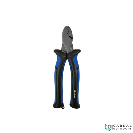 Mustad MT109 Crimping Pilers | Size: 5.5" - Blue    Mustad  Cabral Outdoors  