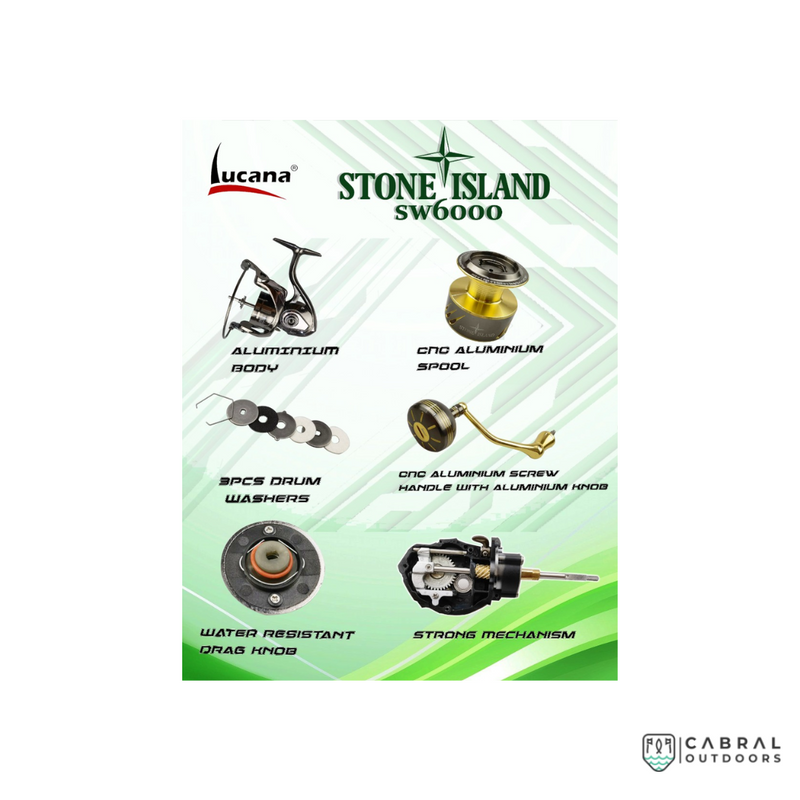 Lucana Stone Island SW4000-6000 Spinning Reels