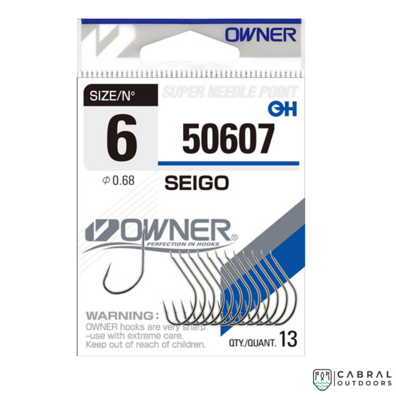 Owner Seigo Hook 50607, Size: 1-6, Cabral Outdoors
