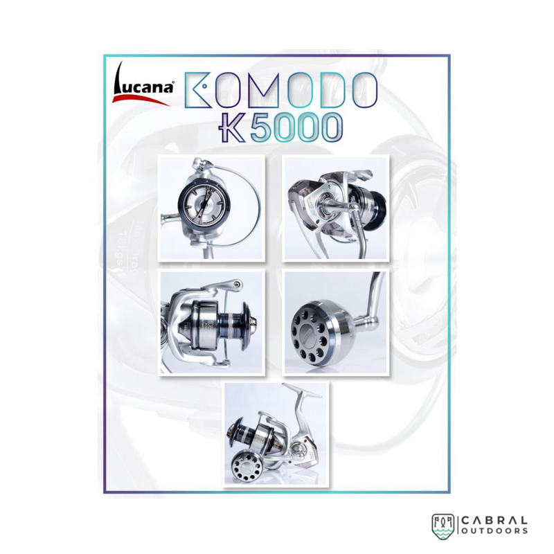 Lucana Komodo K5000-K6000 Spinning Reels  Spinning Reels  Lucana  Cabral Outdoors  